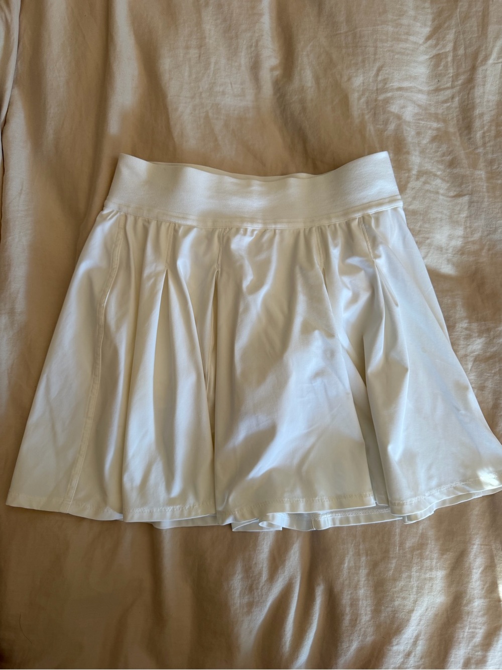 lululemon athletica White Pleated Circle Skirt